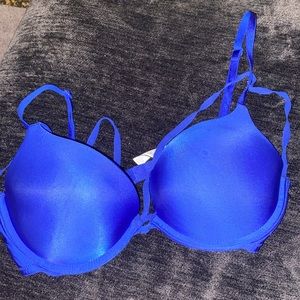 Victoria secret strappy blue push up bra size 34c